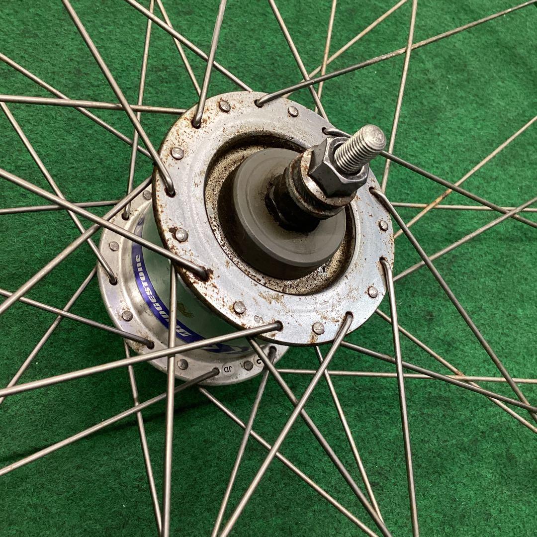 ステンレスリム　前輪 26x1-3/8 ハブダイナモ　26インチ　フロント　J2