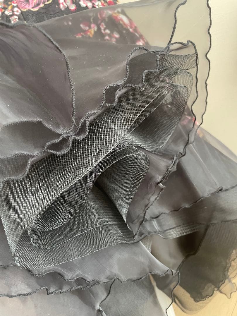 社交ダンスドレス 【forever】⭐️花柄スタンダードドレス　M