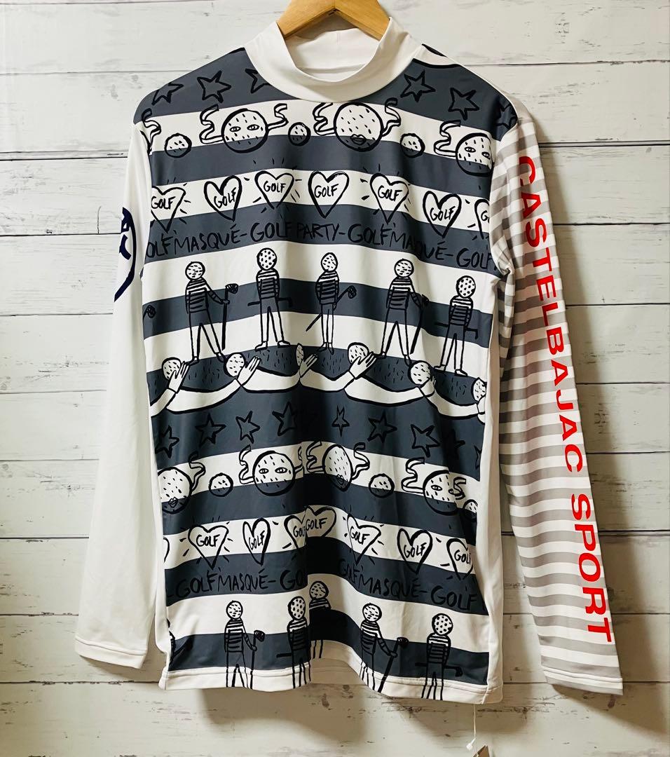 【新品未使用】カステルバジャック ゴルフ モックネック 吸汗速乾 UVケア