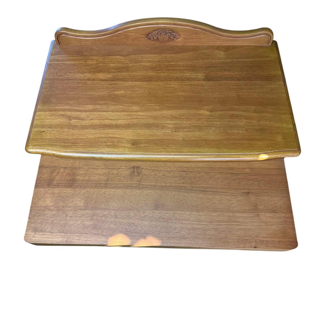 【美品】Karimoku カリモク 家具 木製 電話台 キャビネット FAX台