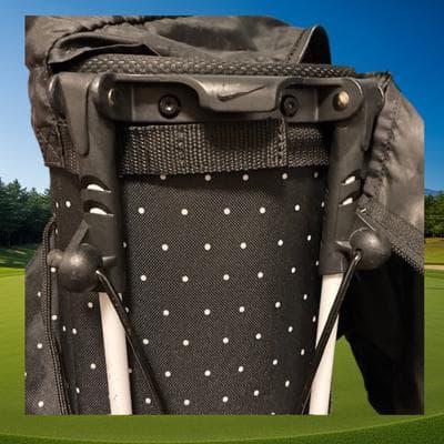 NIKE スポーツライト スタンド型 キャディバッグ ブラック ドット柄 匿名