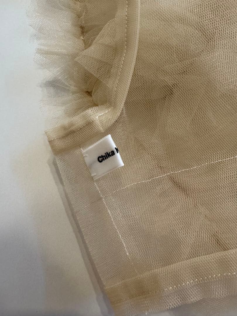 Chika Kisada フリルチュールビスチェ ベージュ