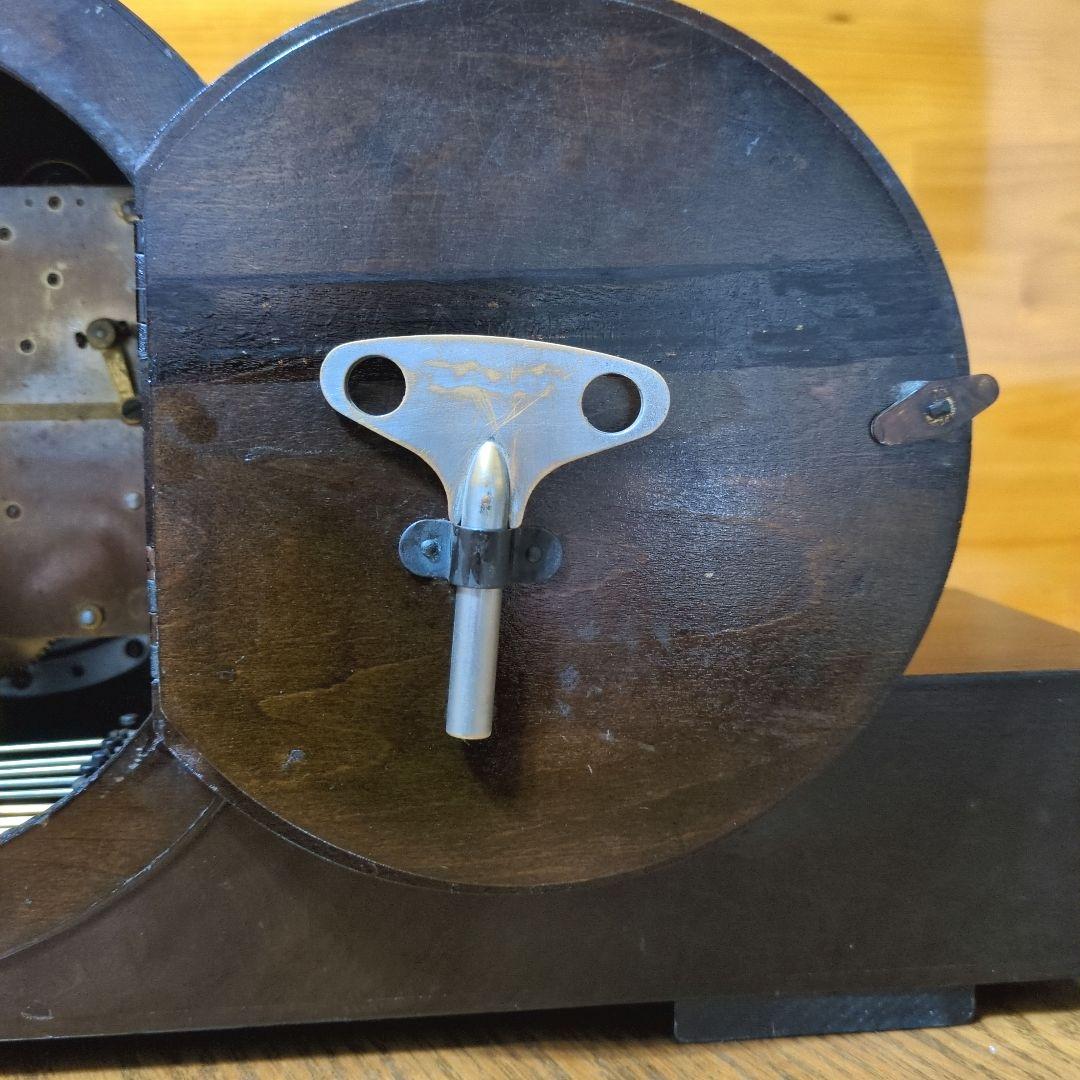 アイチ　ウエストミンスターチャイム　日の出型振り子　置き時計