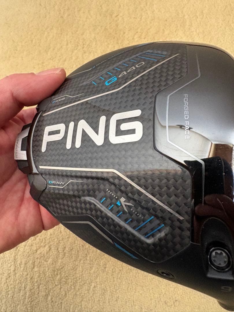 PING G440 Kドライバー 9度 ヘッドカバー付き (ヘッドのみ販売)