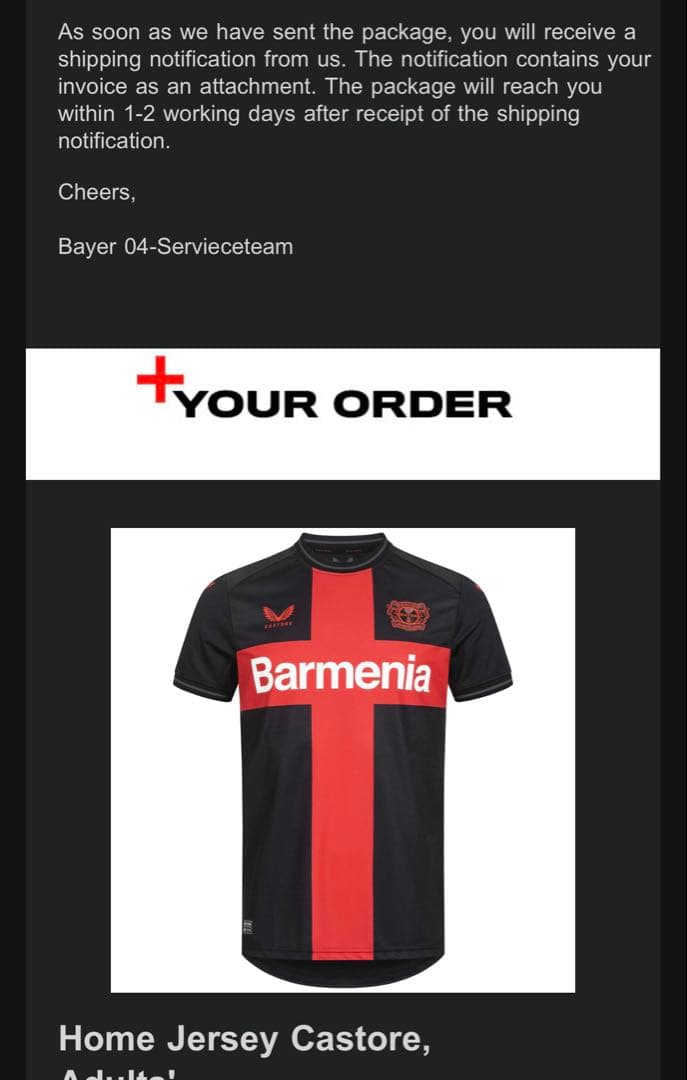 ヴィルツ レヴァークーゼン 23/24 Mサイズ レプリカ ユニフォーム