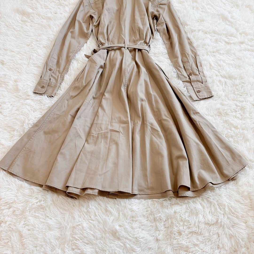 現行タグ ポロラルフローレン ロングスリーブカジュアルドレス シャツワンピース