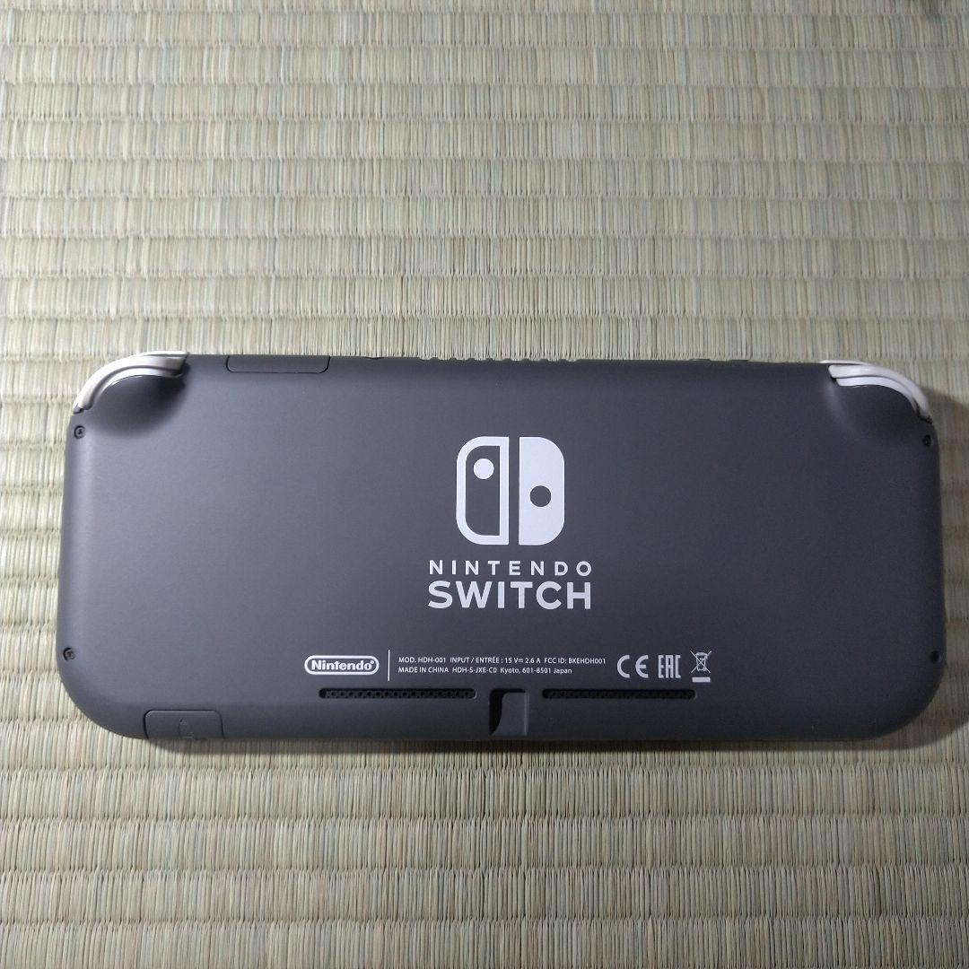 ①Nintendo Switch lite グレー　本体+ACアダプターセット