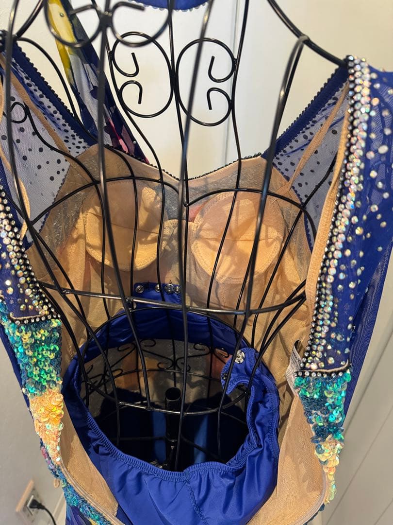 ダンスドレス 青 緑 紫