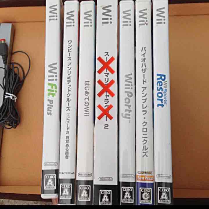 Wii本体、ソフト、付属品セット