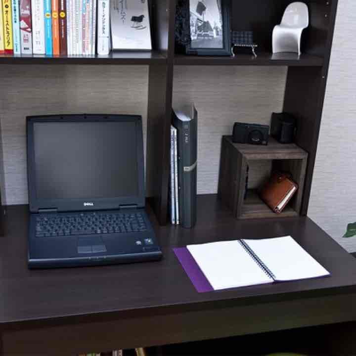 送料無料！！上下棚付きデスク