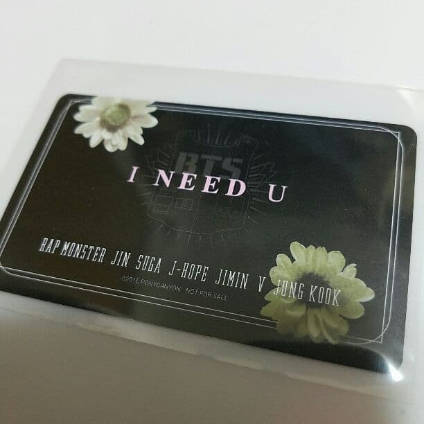防弾少年団 BTS I Need U リリイベ 手渡しトレカ