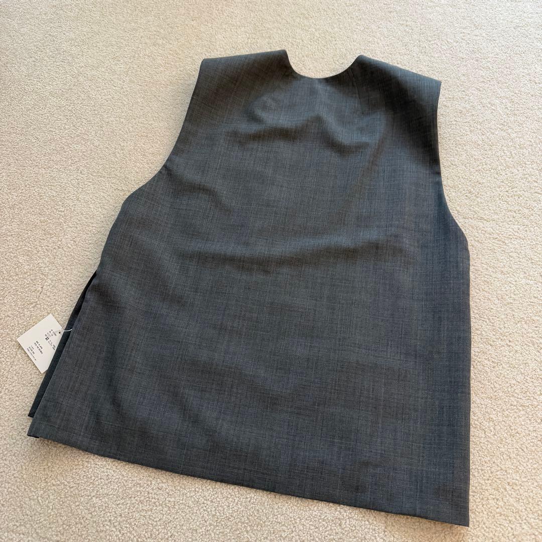 井川遥さん　loin. ロワン ウールベスト グレー 日本製 定価46,200円