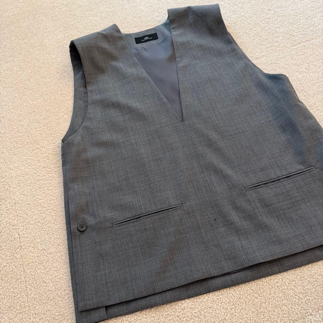 井川遥さん　loin. ロワン ウールベスト グレー 日本製 定価46,200円