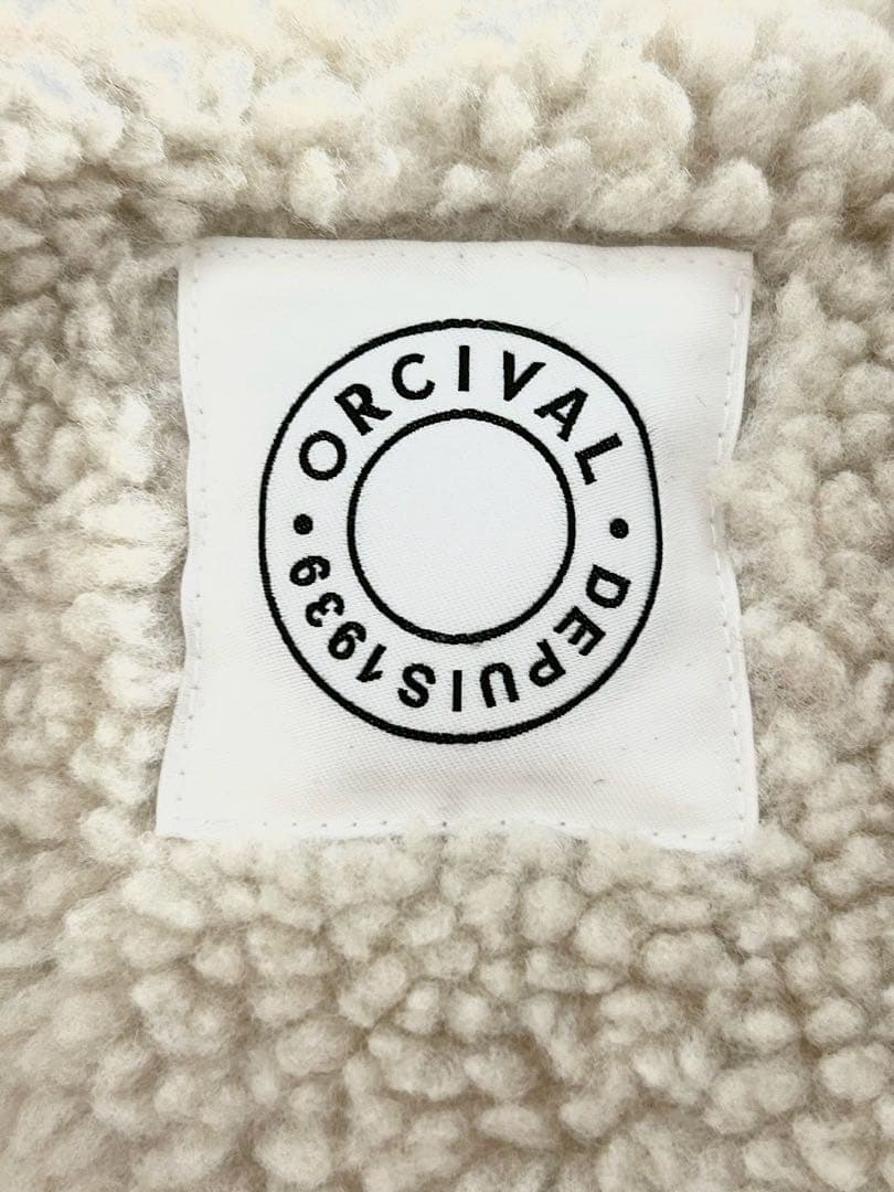 【美品】ORCIVAL　ボア フードポンチョ アイボリー　FREE