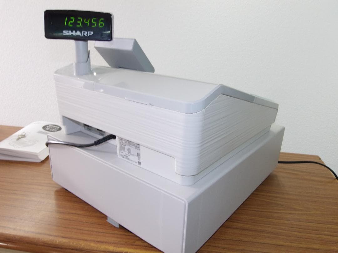 新品カバー 店名設定無料 SHARP XE-A417W レジスター 250508