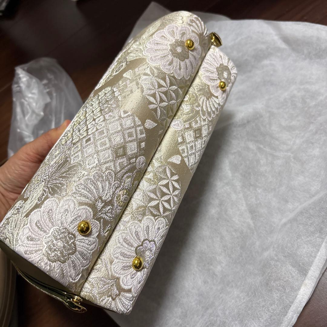 和装用バッグと草履セット（金色）