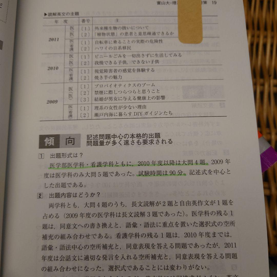 ☆赤本☆富山大学 理系2006/2009/2012/2015/2018/2021