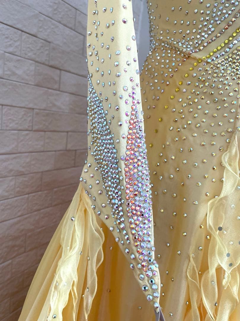 社交ダンス⭐️スタンダードドレス　オーダードレス　スワロフスキー