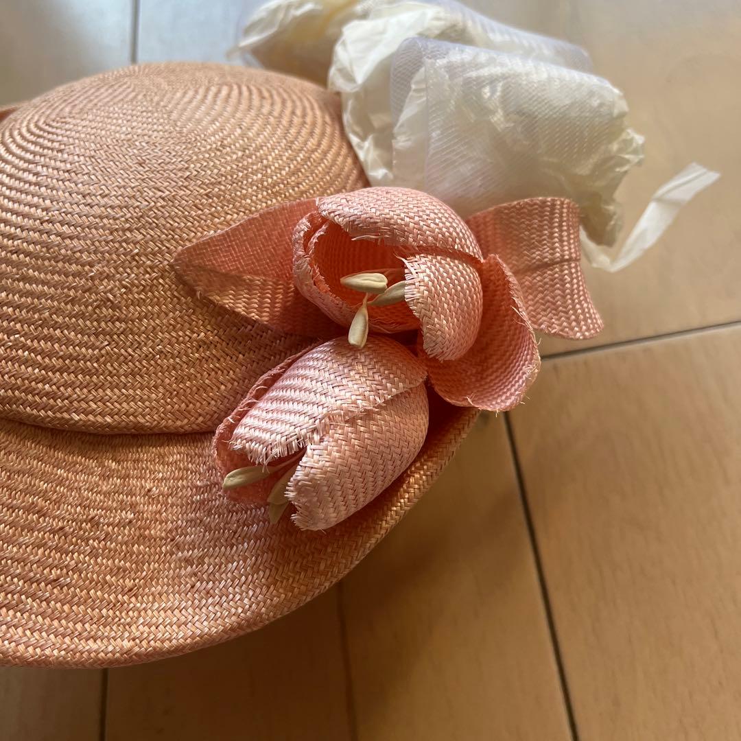 高島屋　Salon.De.Roseサロン.ド.ローズ 帽子　ピンク