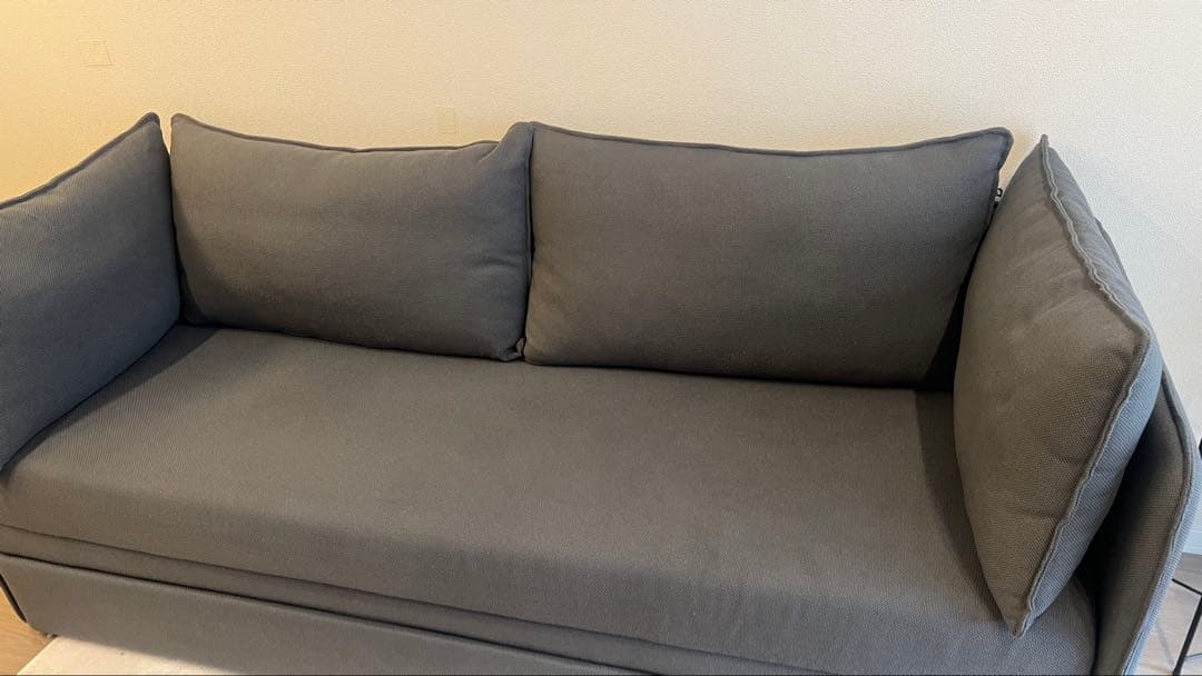 コアラソファーベッド BOXY ダークグレー 3人掛け