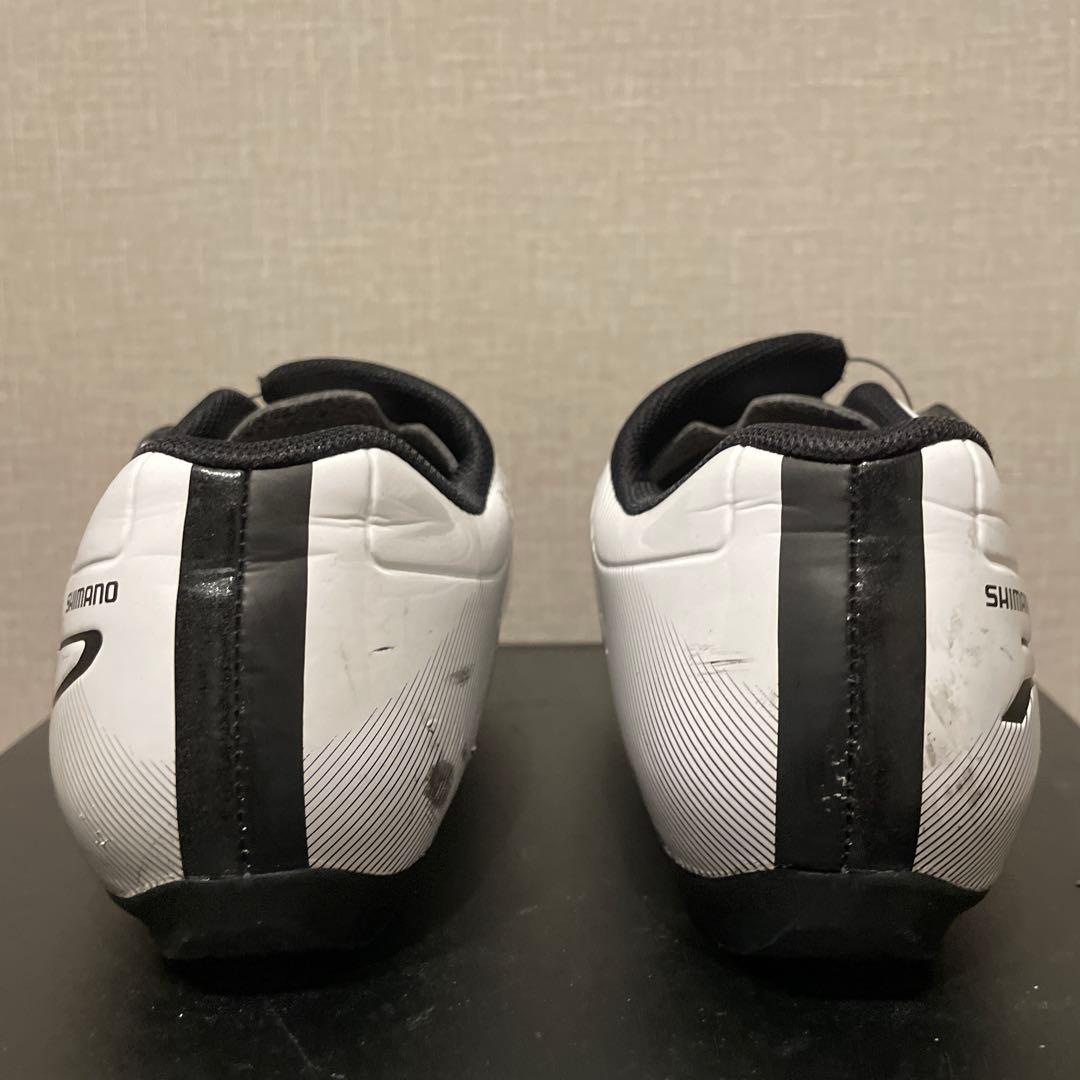 SHIMANO ロードシューズ ボアクロージャー 白/黒 27.2cm WIDE