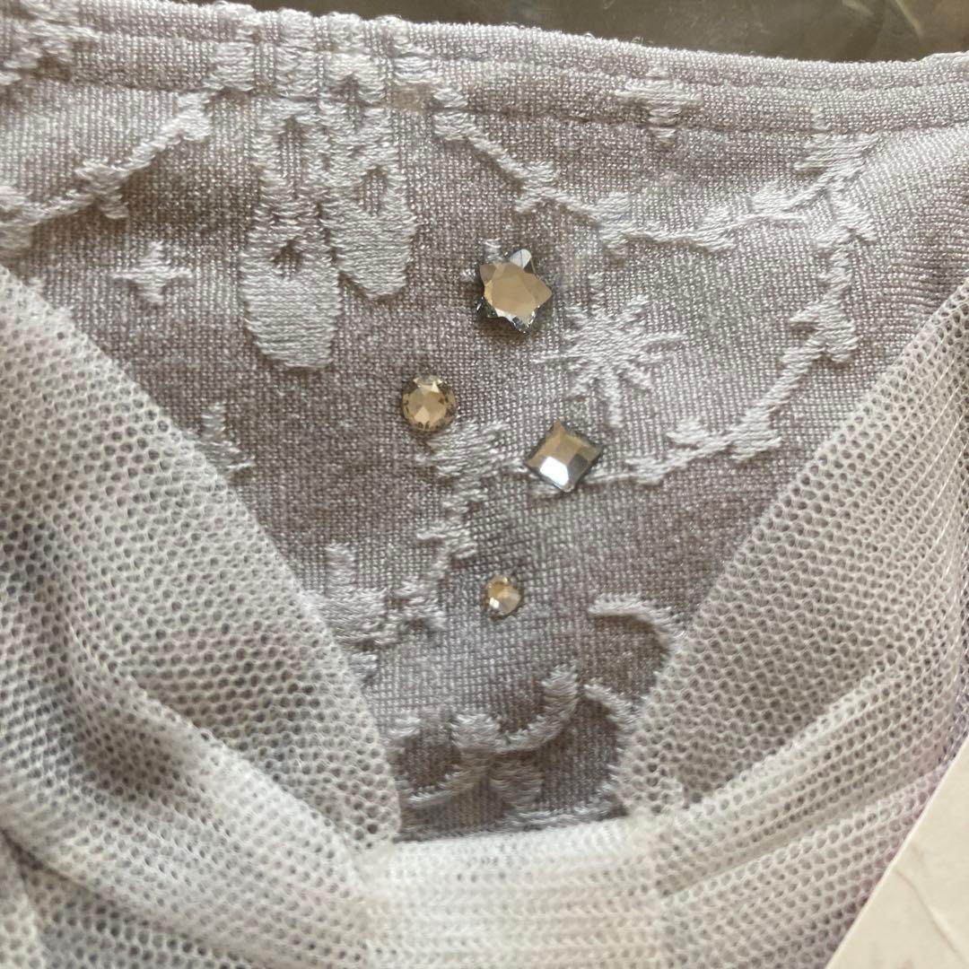 チャコット バレエレオタード スカートなし　130 アッシュグレー