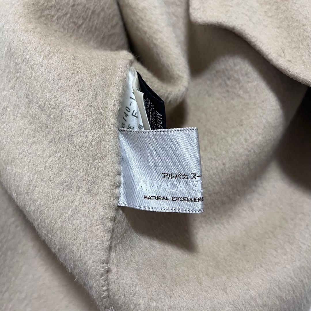 cremona スリーアルパカ　　アンゴラ　ケープコート　ダブルフェイス