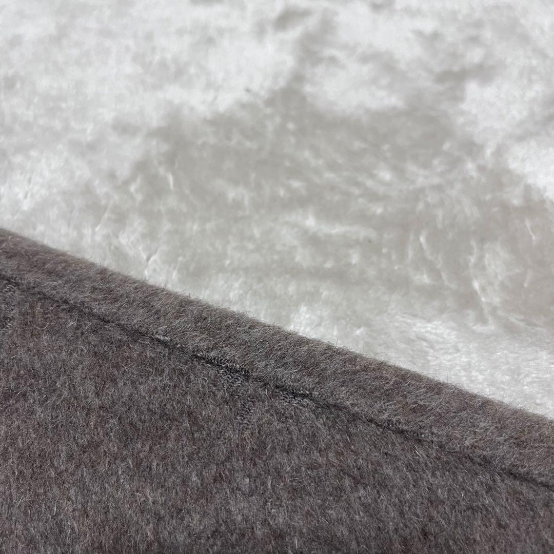 cremona スリーアルパカ　　アンゴラ　ケープコート　ダブルフェイス