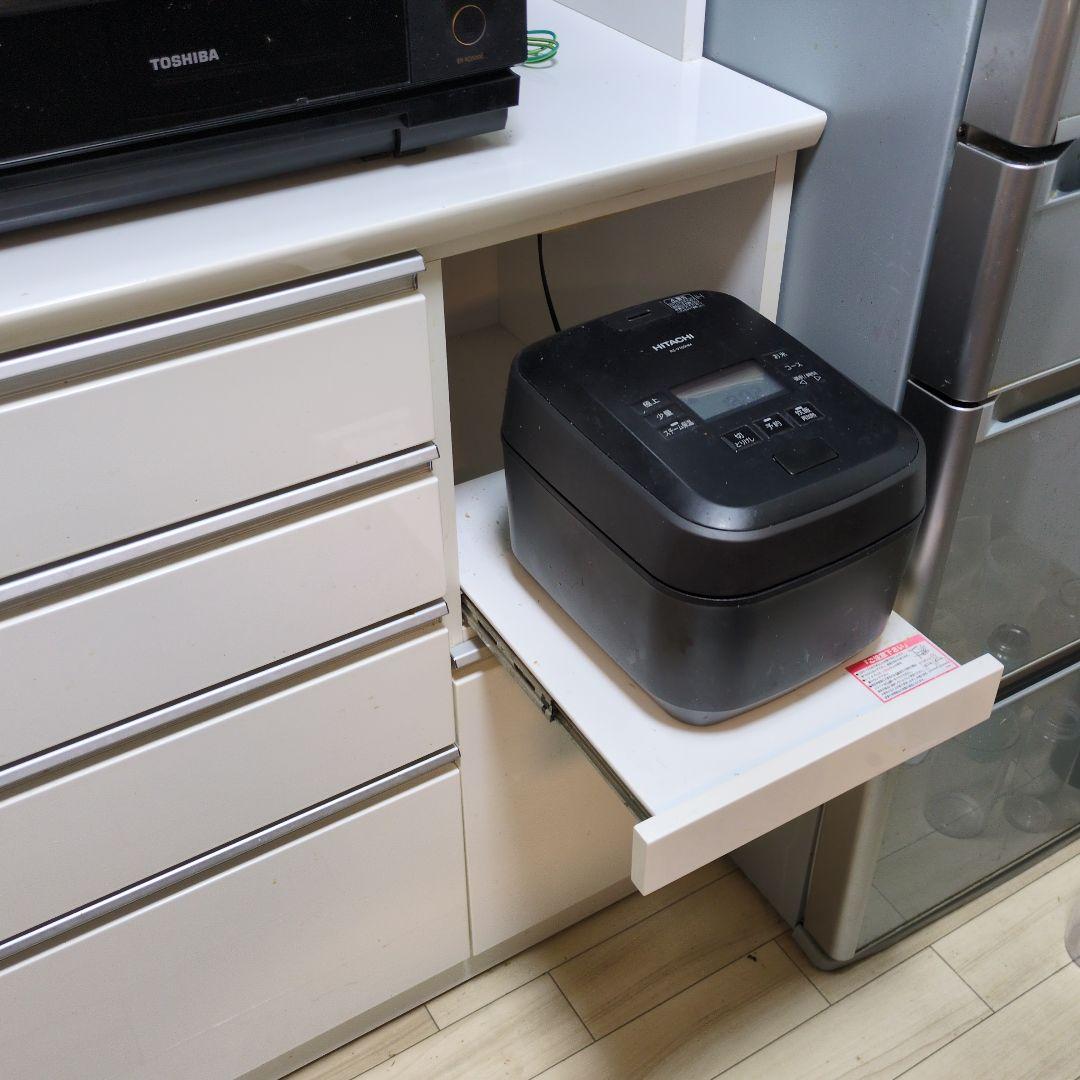 キッチンボード ニトリ レジューム 食器棚 ホワイト　90cm幅【5月末発送】