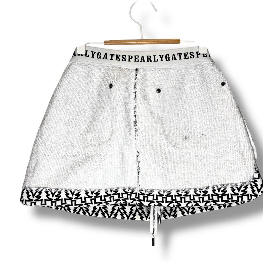 PEARLY GATES パーリーゲイツ ツリー柄 森柄 スカート S コットン