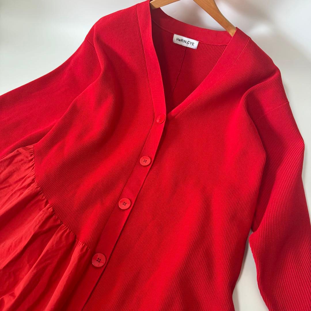 HeRIN.CYE ワンピース　Jersey cardigan dress