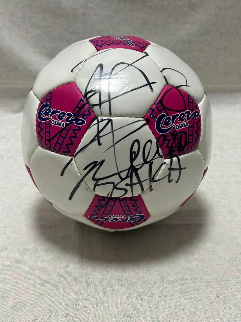 【非売品】セレッソ大阪 森島寛晃 直筆サインボール 2001年 当選通知書付