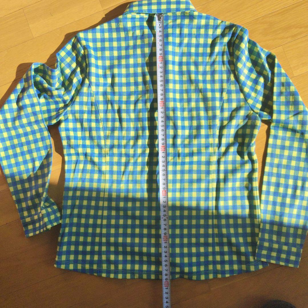新品　and parse 長袖シャツ 青と黄のチェック