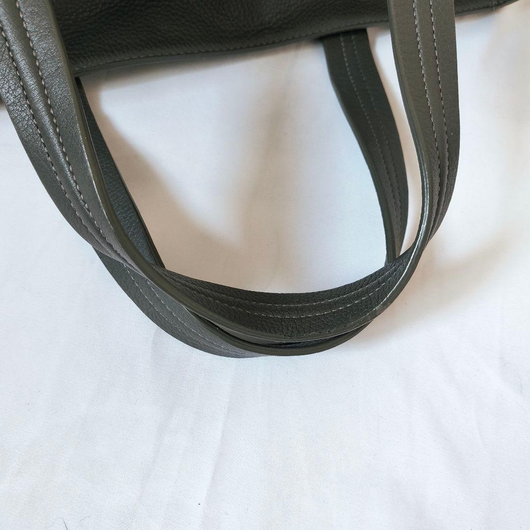 コーチ ドラフティング レザートートバッグ グレー