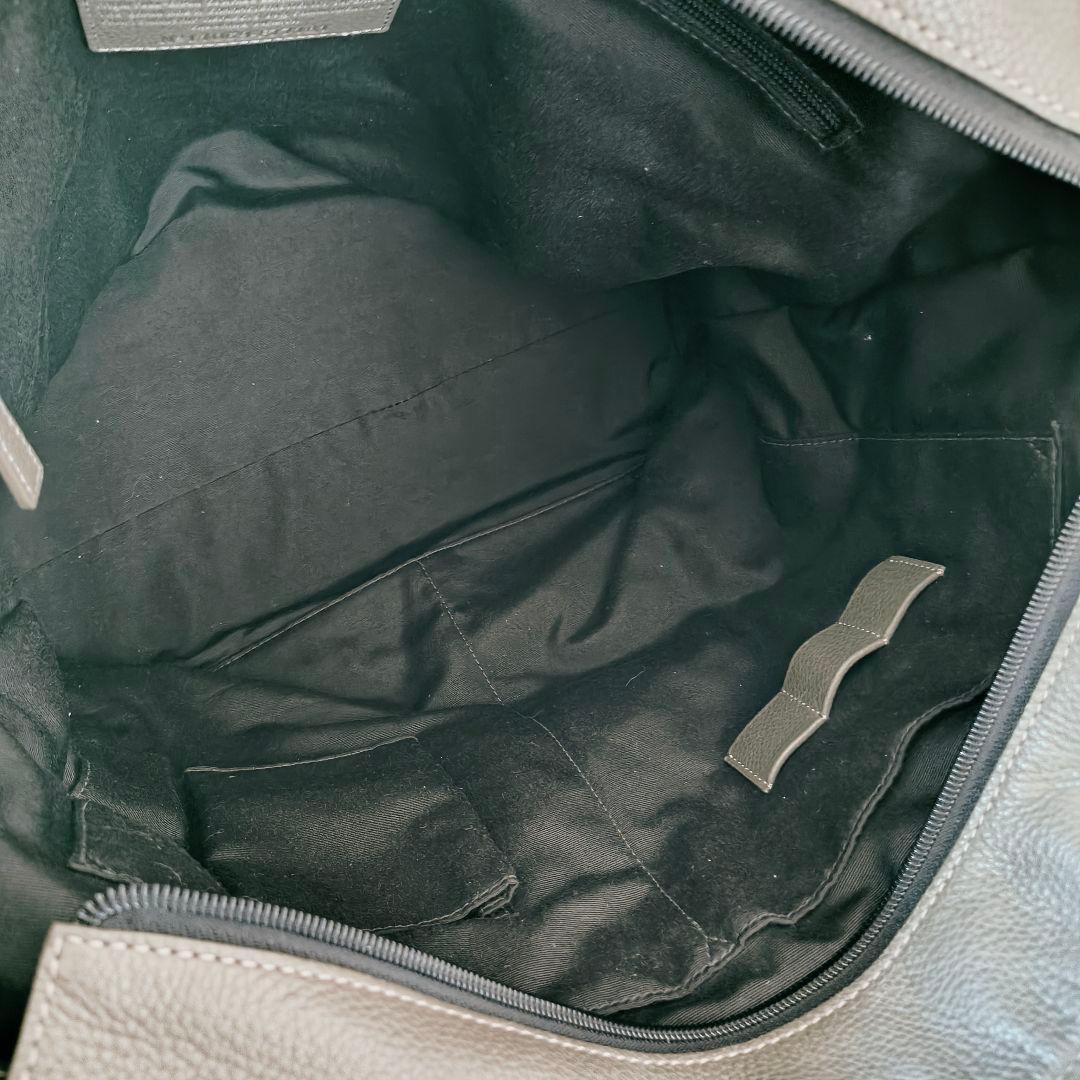 コーチ ドラフティング レザートートバッグ グレー