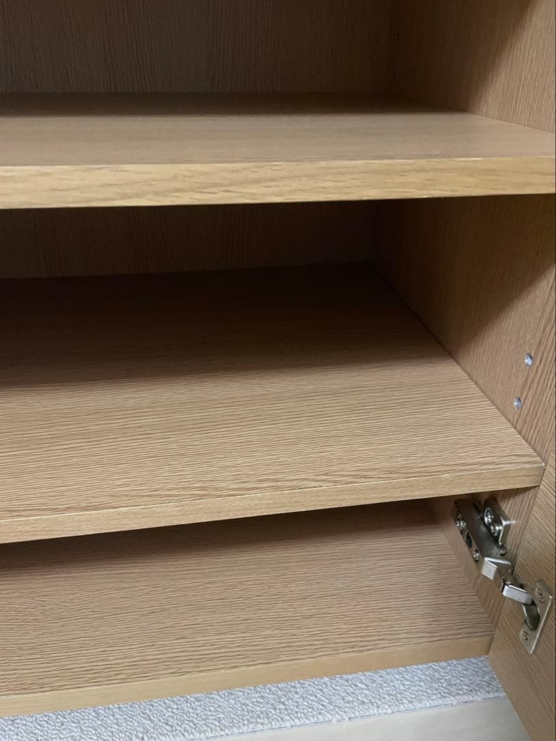 無印良品　オーク材・キャビネット大　サイドボード　廃盤　幅1200mm