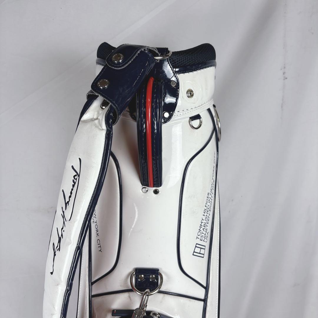 トミーヒルフィガー キャディバッグ ゴルフバッグ 6分割 フード付き
