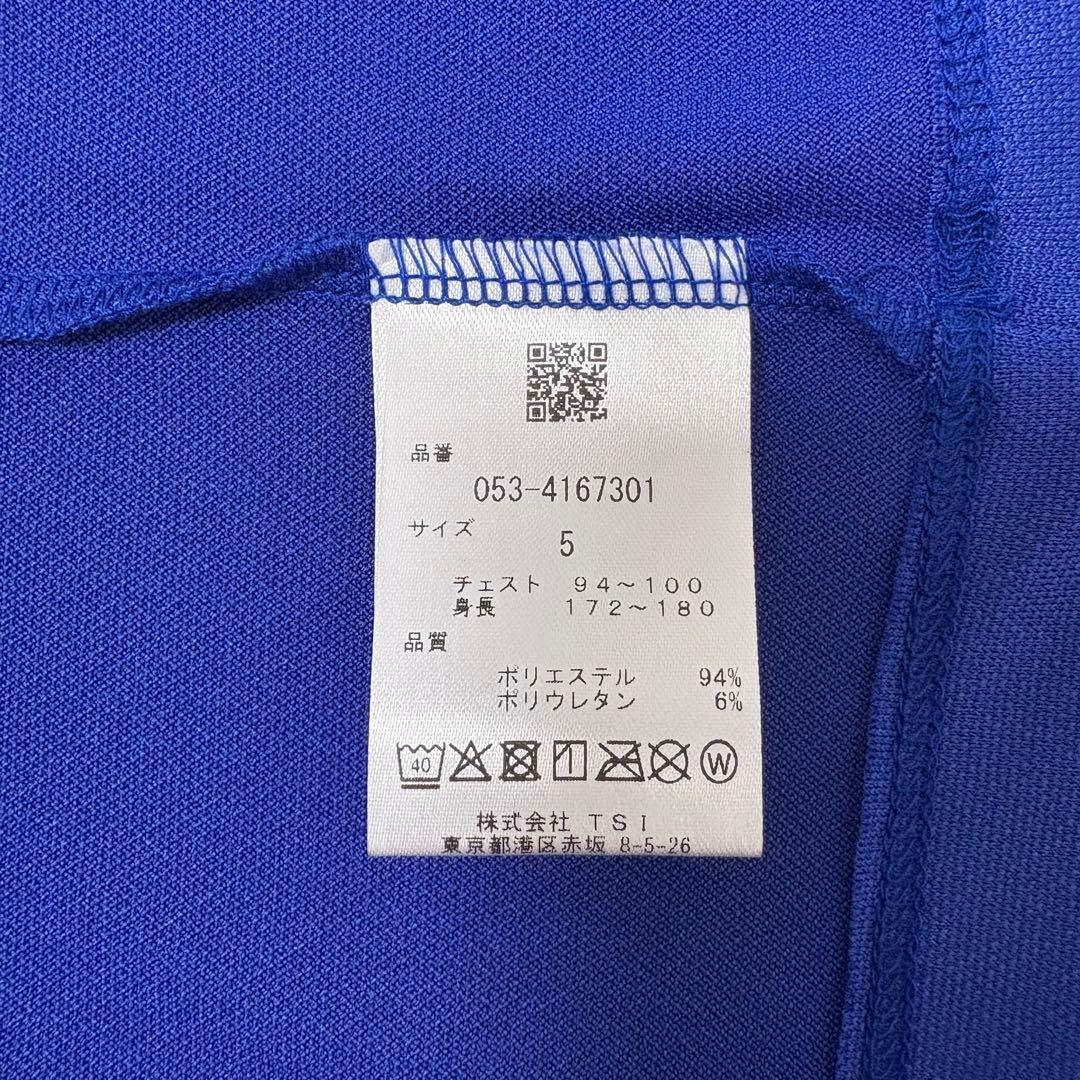 【新品】パーリーゲイツ　半袖モックネックシャツ　PGPRO ブルー　Lサイズ