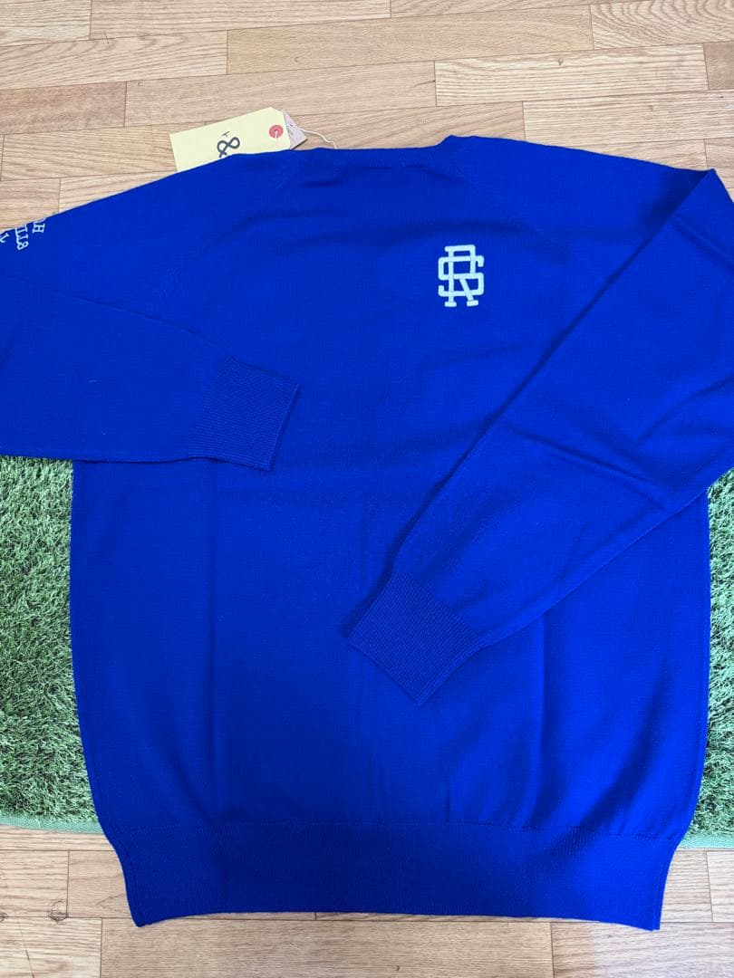 な*お様 新品正規品ROUGH&SWELL/M】高品質ウール100%Vネックニッ