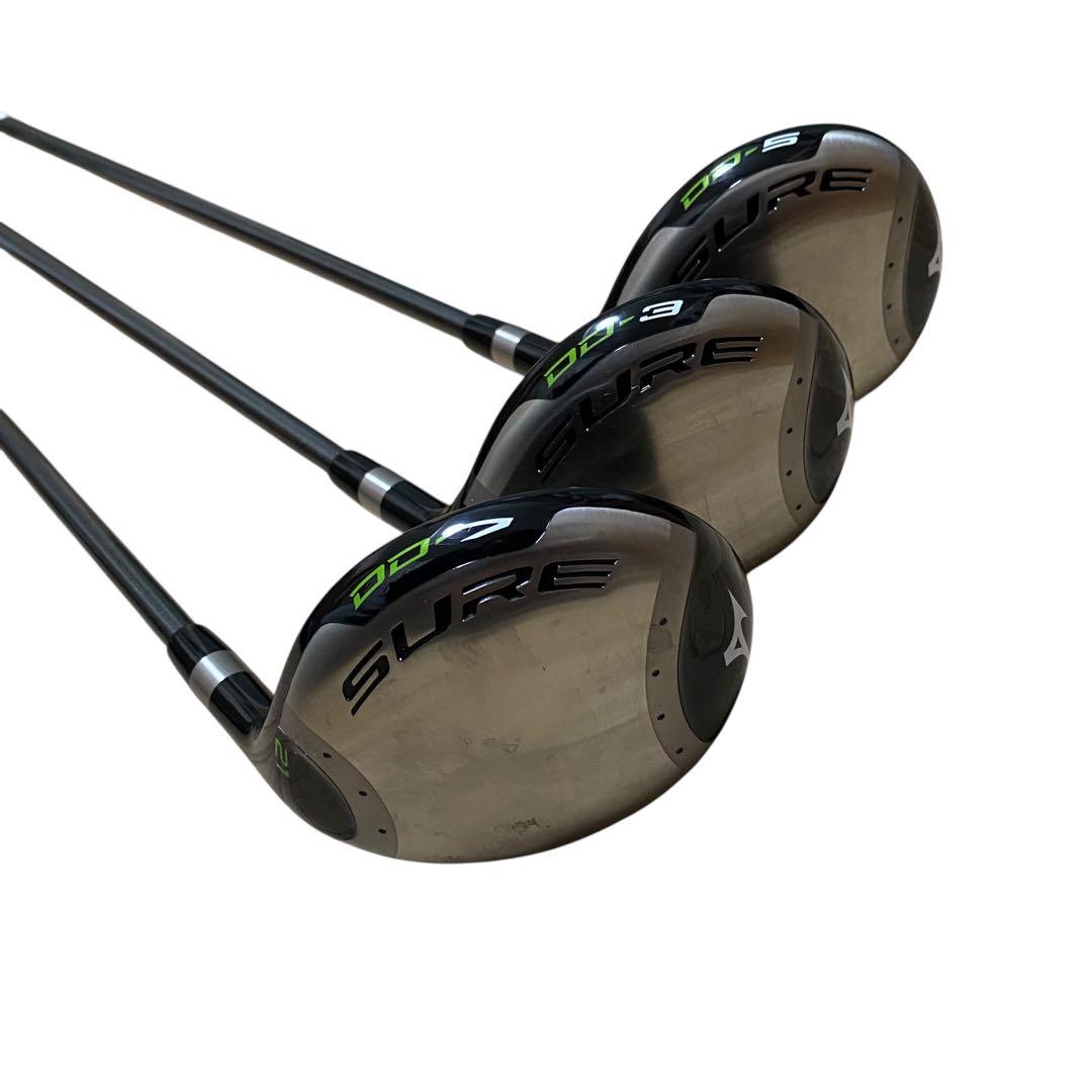 【美品】MIZUNO SURE DD フレックスS　3本セット ケース付き