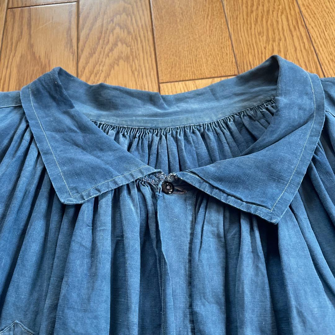 最終値下げ　〜20s French Indigo linen Biaude