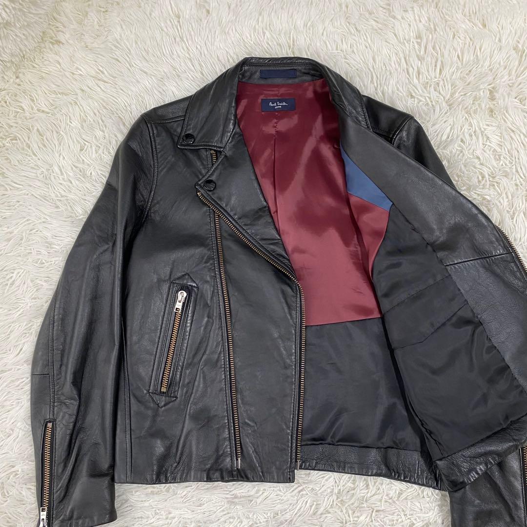 Paul Smith ダブルライダース レザージャケット ラムレザー Ｍサイズ