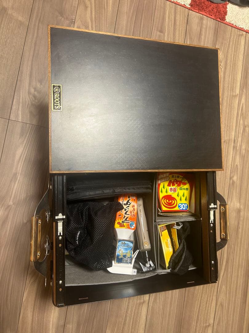 スノーピーク　シェルフコンテナ25用　スライドトップ　ウォールナット