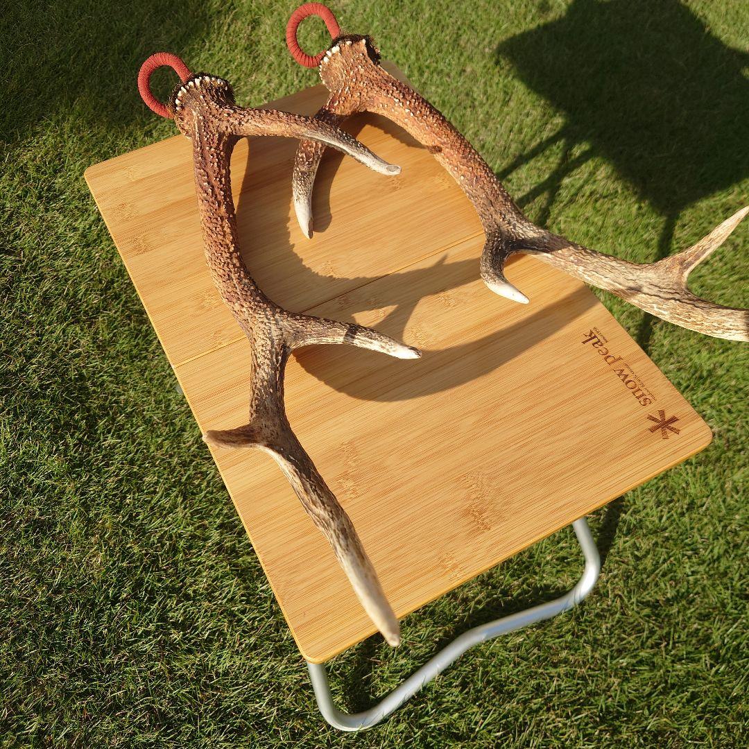 ２本セット　鹿の角　ランタンハンガー　スウェード加工