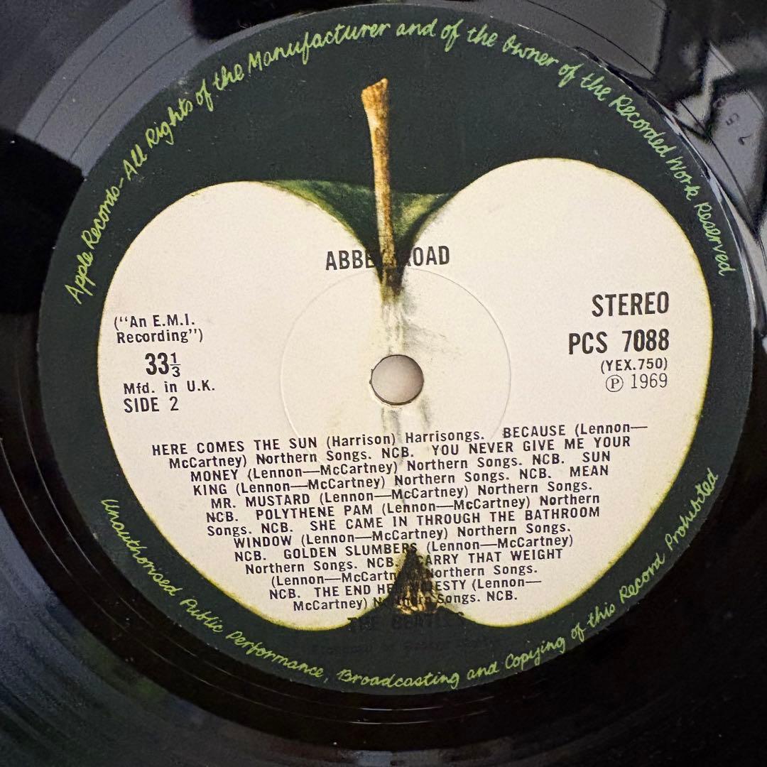 【超メガレア極美品！】ビートルズ/アビーロード　UKオリジナル　初回マト2/1