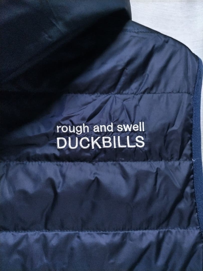 ラフアンドスウェル　ダウンベスト　フーディ　ネイビー