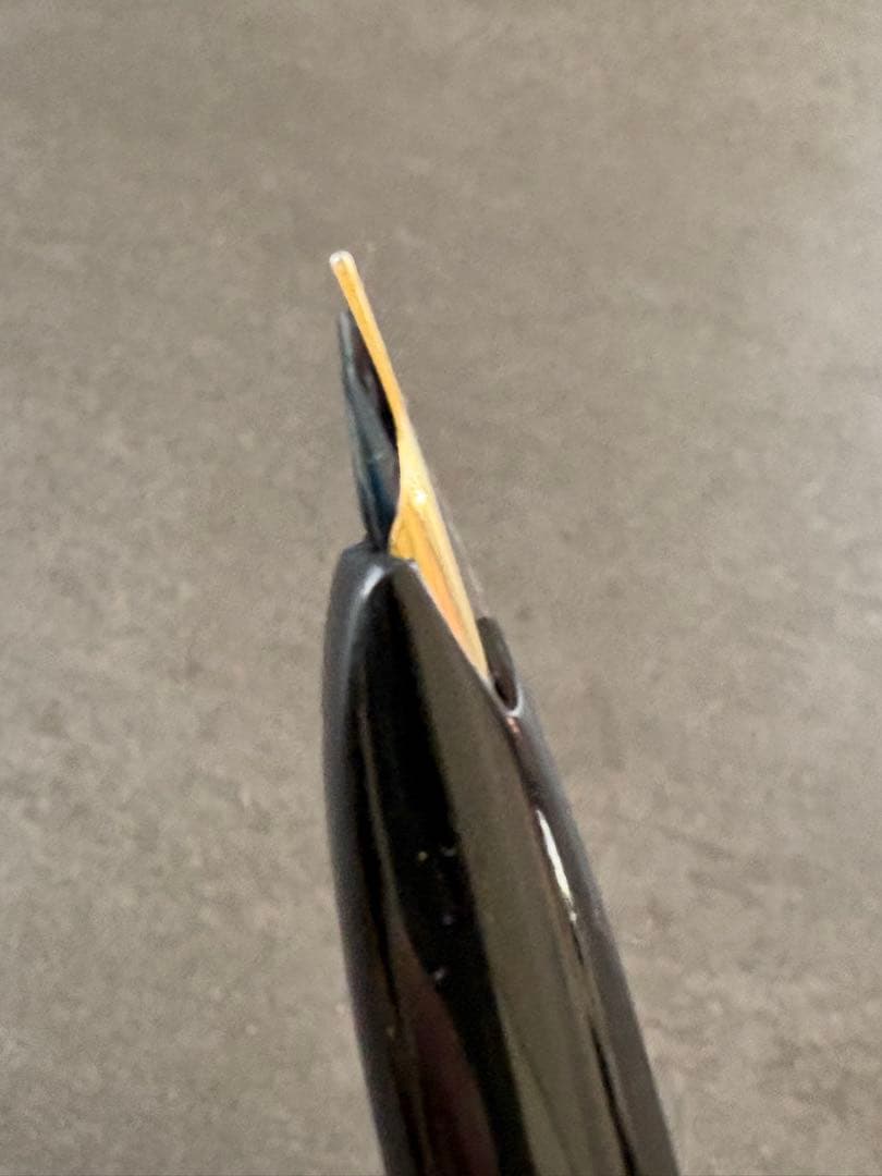 プラチナム22金ペン先細字22k刻印万年筆