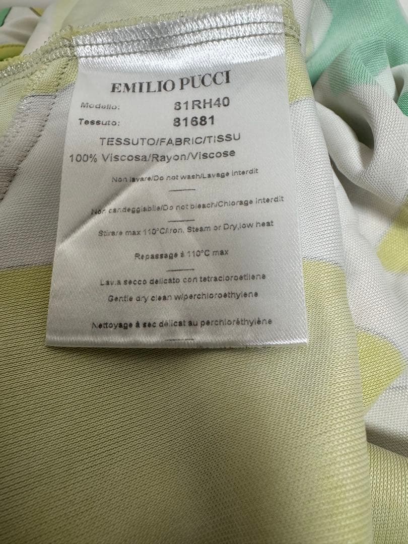 EMILIO PUCCI エミリオプッチ ノースリーブ ワンピース 総柄 38