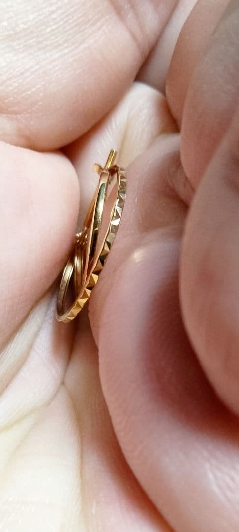 k18フープピアス片耳