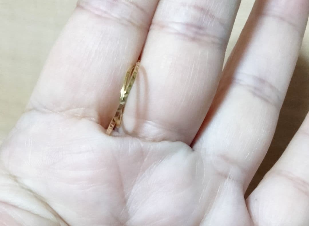 k18フープピアス片耳